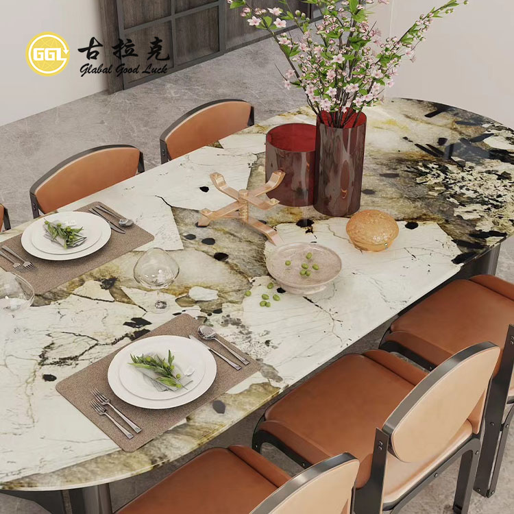 Pandora Slab Marmor Wandboden Dekorativer Luxusdesign