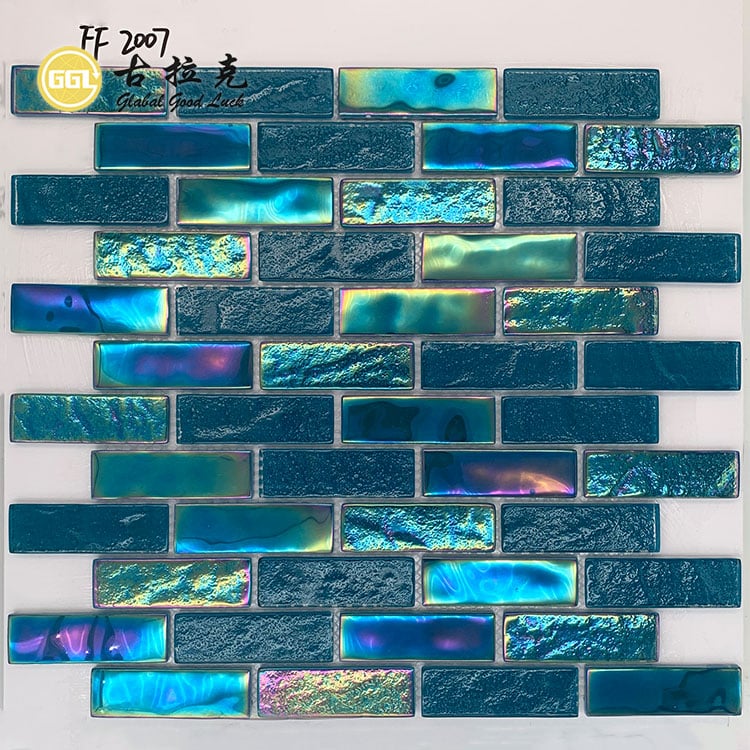 Iriserende glas mosaik flise