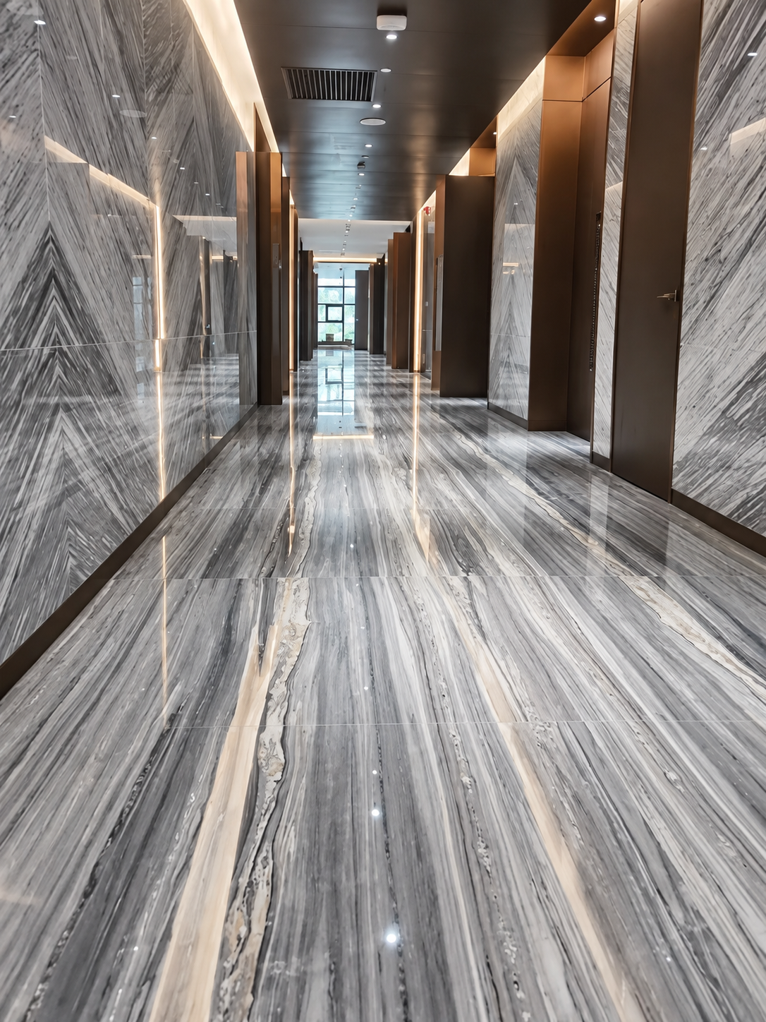 PALISSANDRO BLUE Marble Luxury Interior Project | Blue Grey Marble Applications