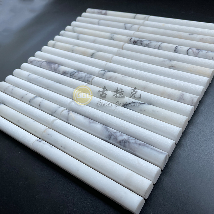 Lilac Marble Mosaic Tile Parquet -muurin laatat