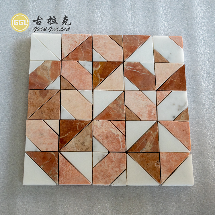 Red Marble Mosaic Tiles