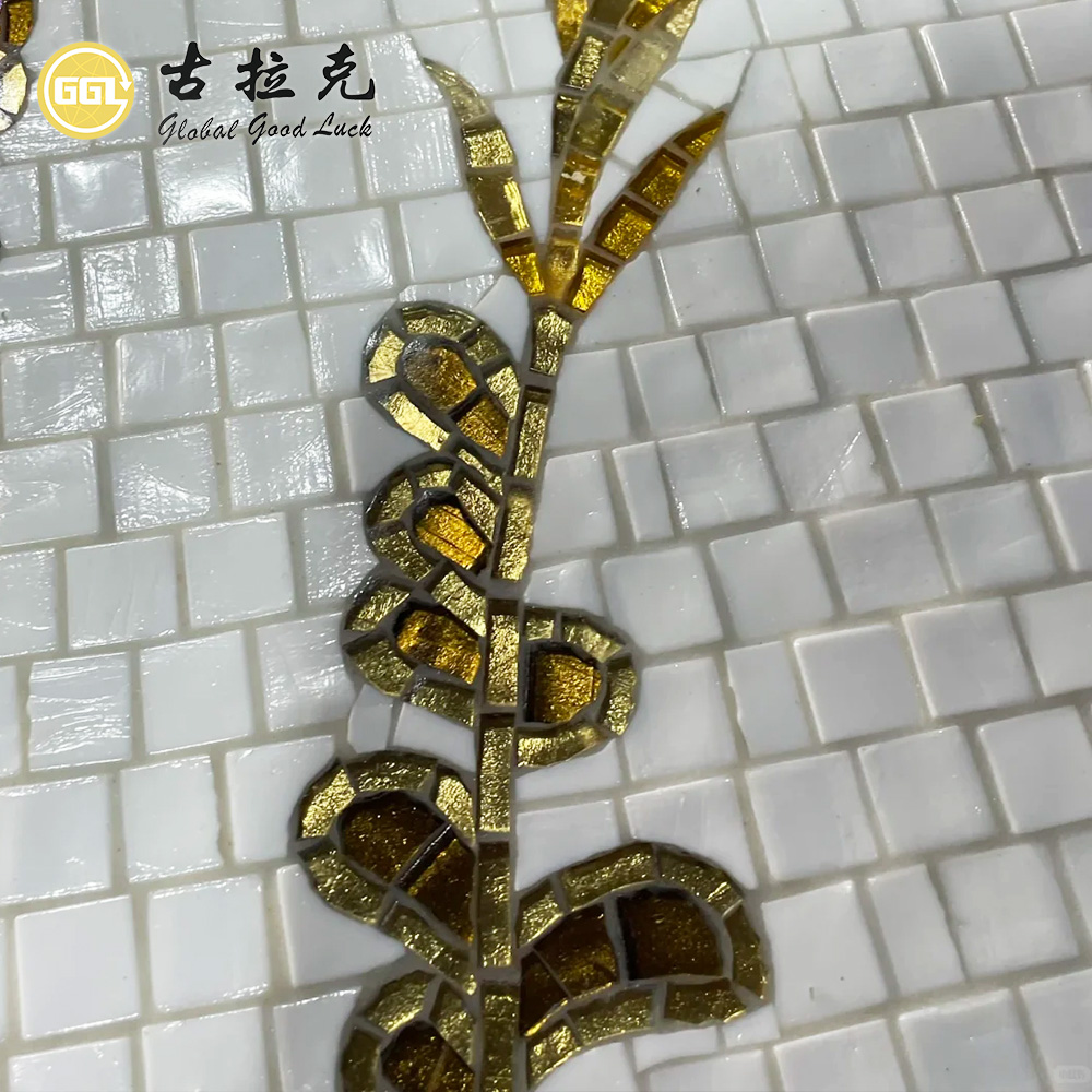 Custom Glass Mosaic Mural – Handmade Artistic Glass Mosaic Wall Art for Luxury Interior Spaces