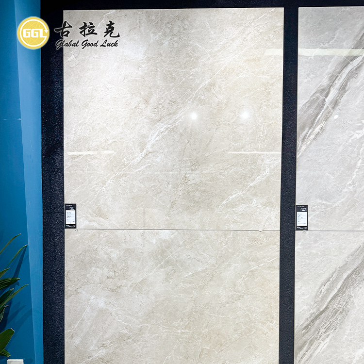 Warm Beige Marble Look Porcelain Tile 1200x1200mm Large Format Floor Wall Tile