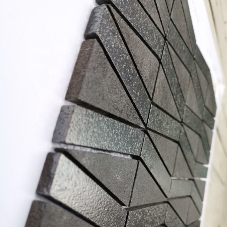 Natural Black Marble Unique Shape Stone Marble Mosaic Tile for Kitchen Backsplash Wall