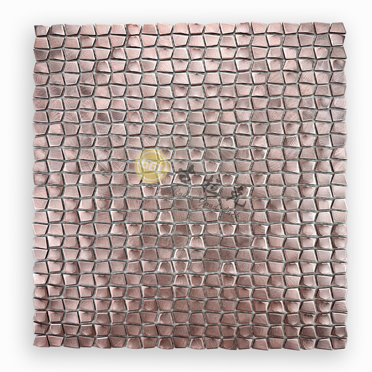 Neues Design Quadrat Metall Mosaik Edelstahl Mosaikfliese Wanddekoration