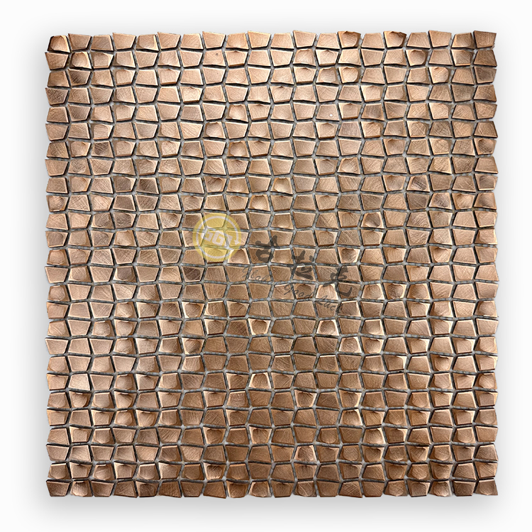 Neues Design Quadrat Metall Mosaik Edelstahl Mosaikfliese Wanddekoration