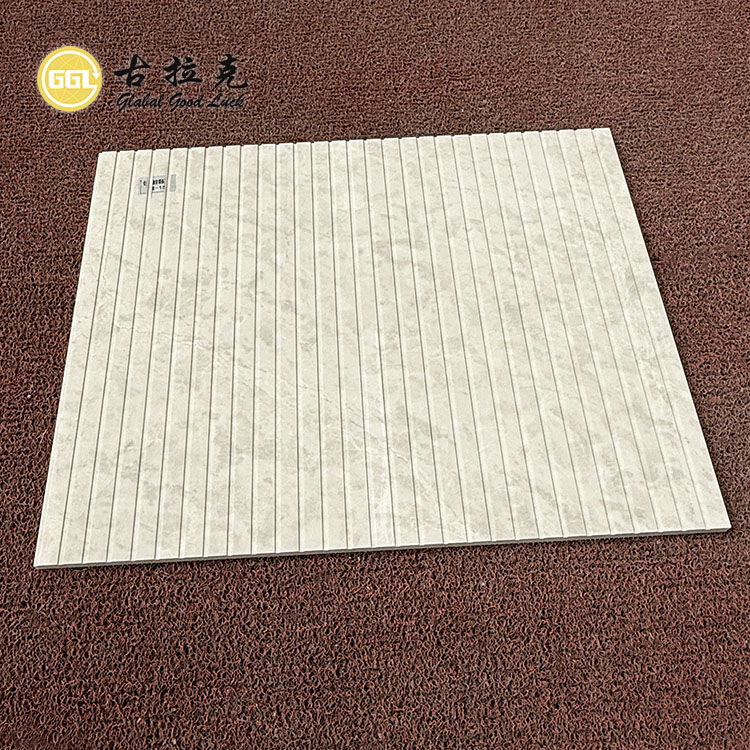 Ħajk Skuri tal-Baġn tal-Baħar min Marblu Abjvu Tile Miegħed Fluted Tile