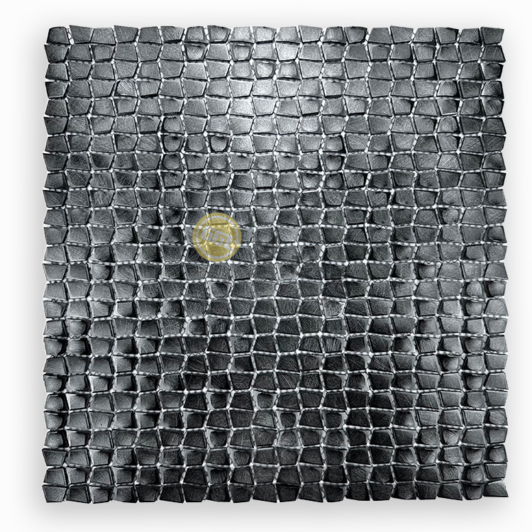 Neues Design Quadrat Metall Mosaik Edelstahl Mosaikfliese Wanddekoration