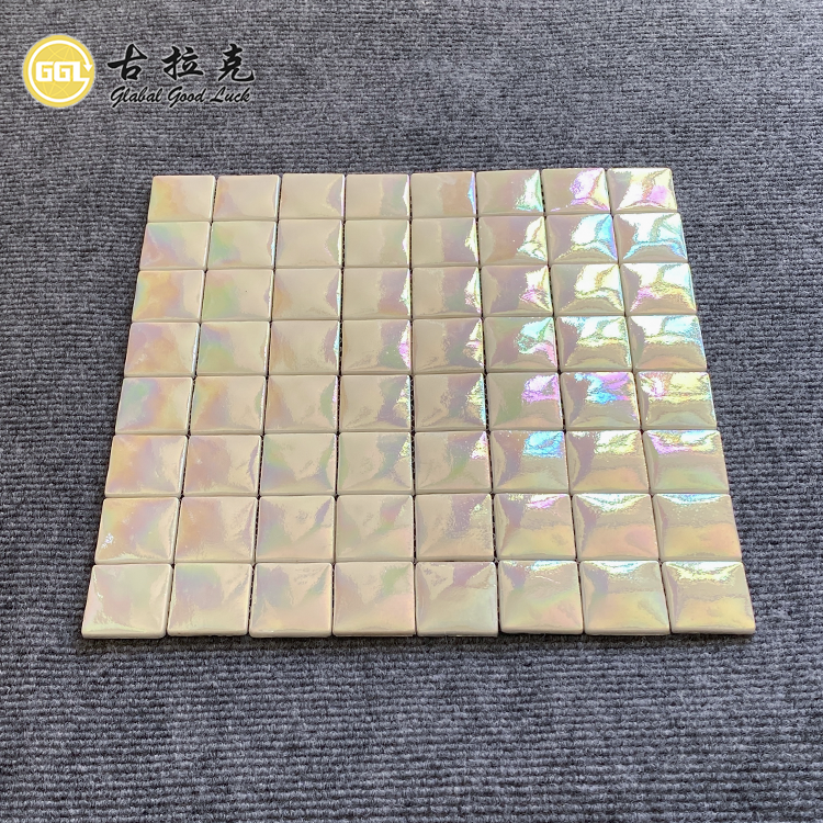 Ubin Kaca Mosaiik Kolam Renang Ukuran 36*36mm Untuk Dekorasi Kolam Renang