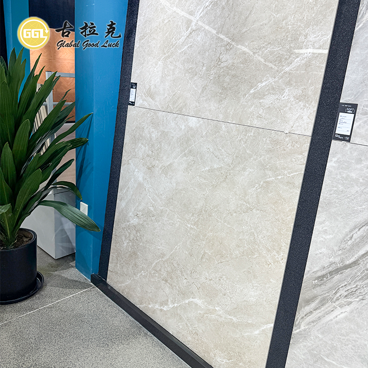 Warm Beige Marble Look Porcelain Tile 1200x1200mm Large Format Floor Wall Tile