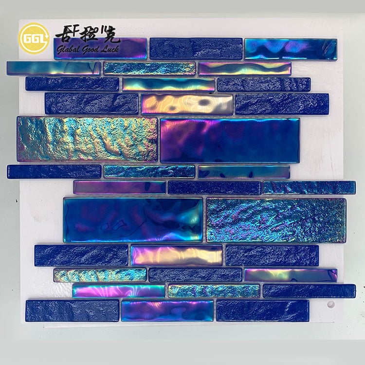 Iriserende glas mosaik flise