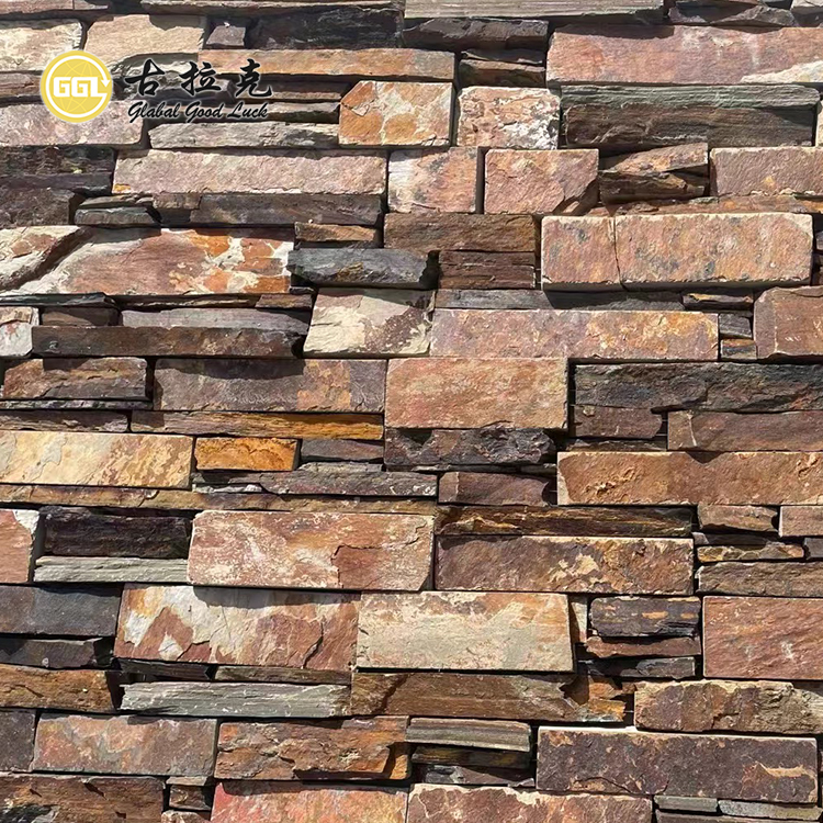 Natural Stacked Stone Veneer – Rustic Wall Cladding for Exterior Walls & Fireplaces