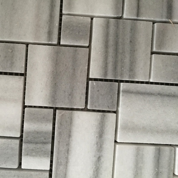 Marmara Weiß Marmor Quadratische Marmor Mosaikfliese