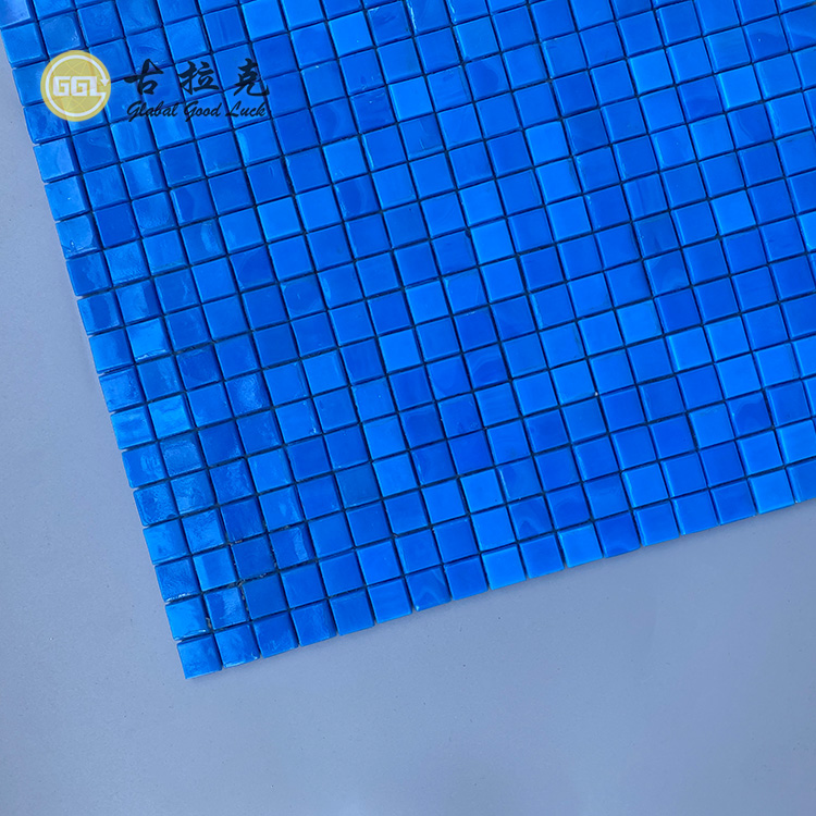 Hot Sell Blue Ocean Glass Mosaic For Swimming Pool Mosaic Tile