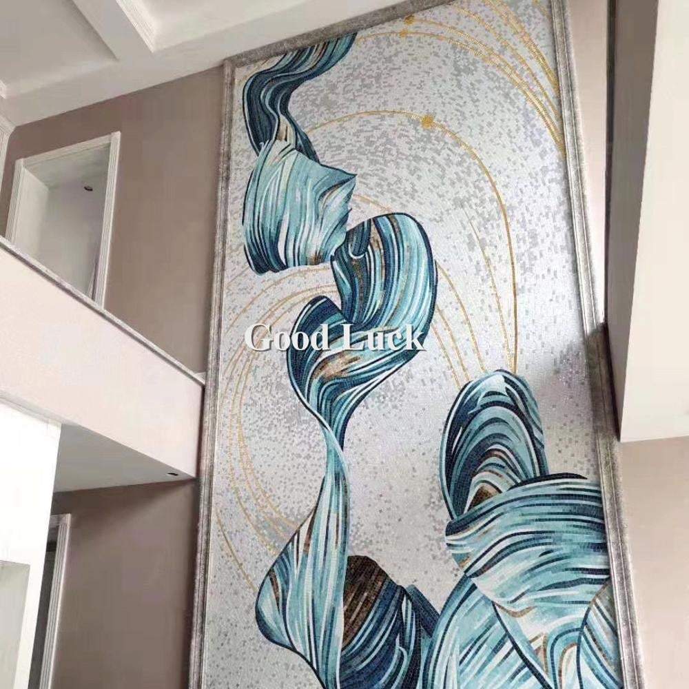 Přizpůsobený design nástěnné mozaiky skleněné mozaikové dlaždice