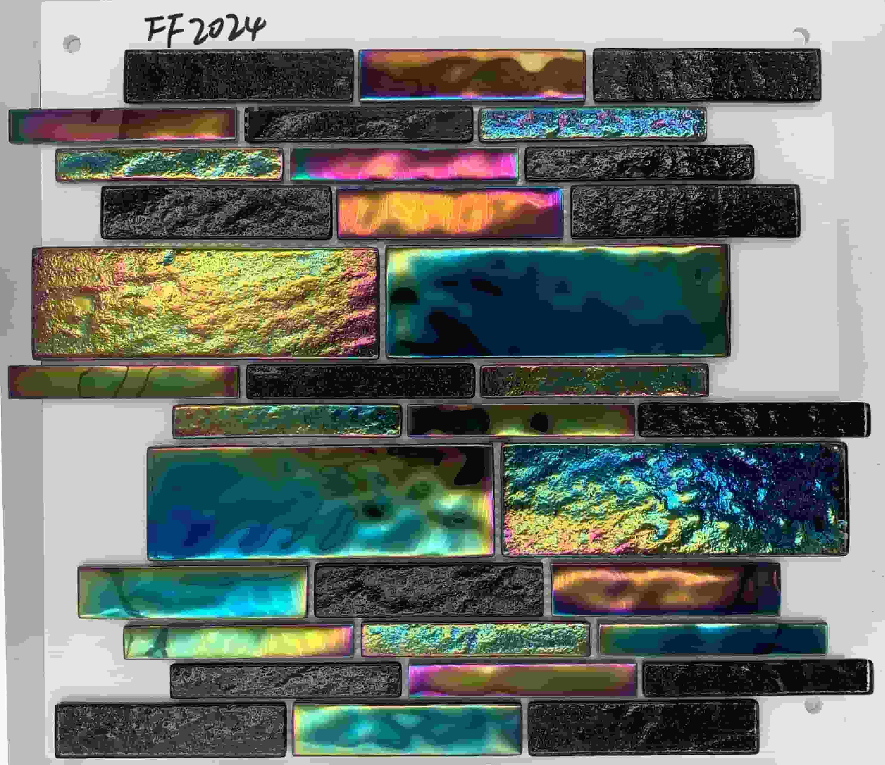 Rainbow Iridescent Glass Mosaic Series | Colorful Glass Tile for Pool & Interior Design