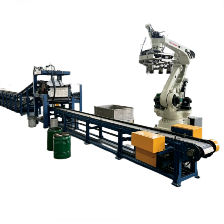Automatic Aluminum Ingot Palletizing Robot Support Conveying Weighing Packing Labeling Ingot Casting Line Robotic Palletizer
