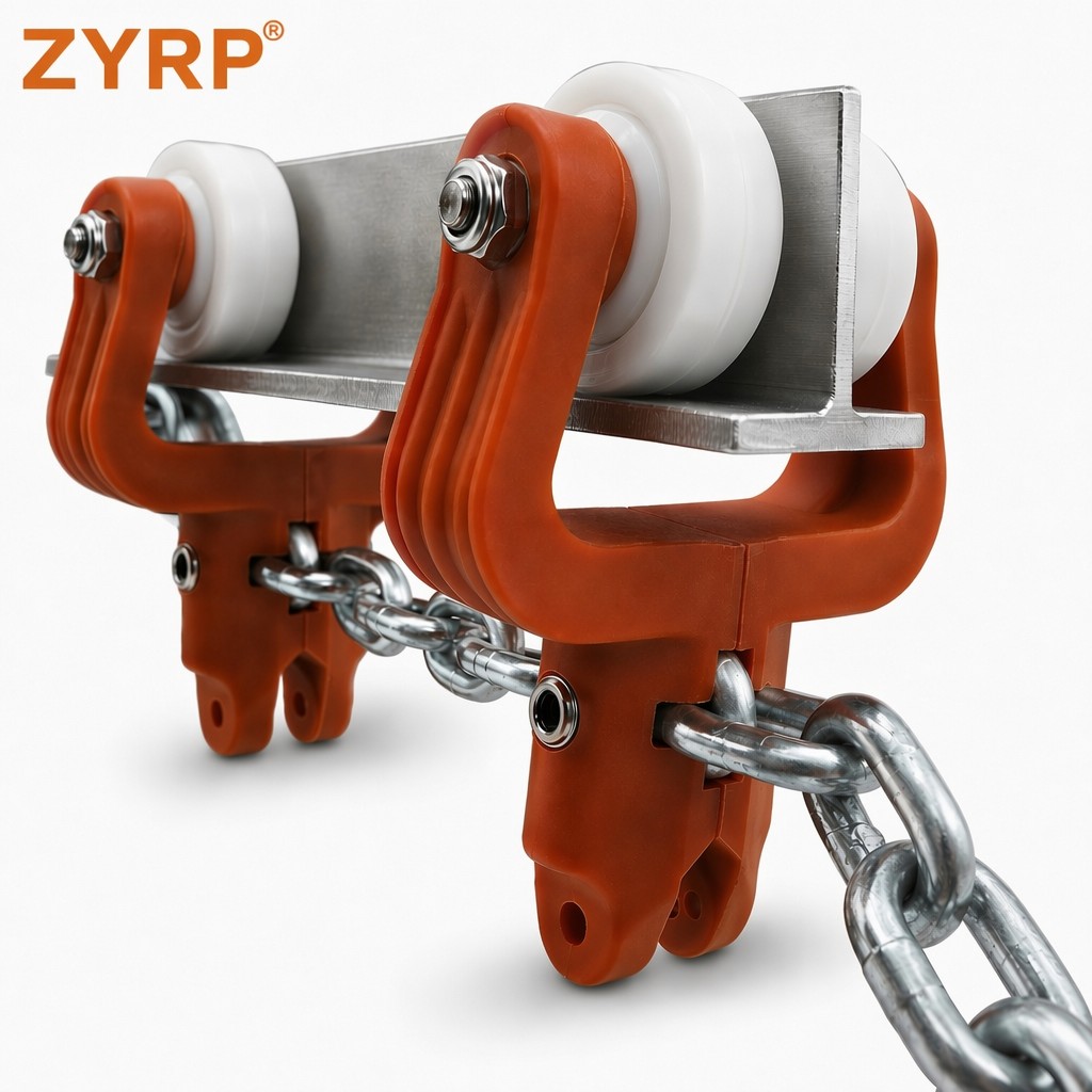 Poultry Overhead Conveyor Trolley-For Chicken Suspension in Poultry Slaughter Processing Lines(ZYRP-TRP1008)