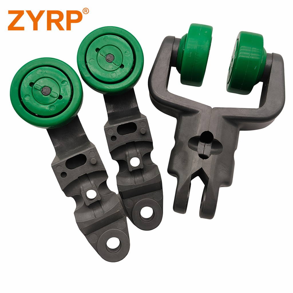 Universal Fit T Rail Suspension Overhead Conveyor Bracket Pulley Trolley for Poultry Slaughtering Line