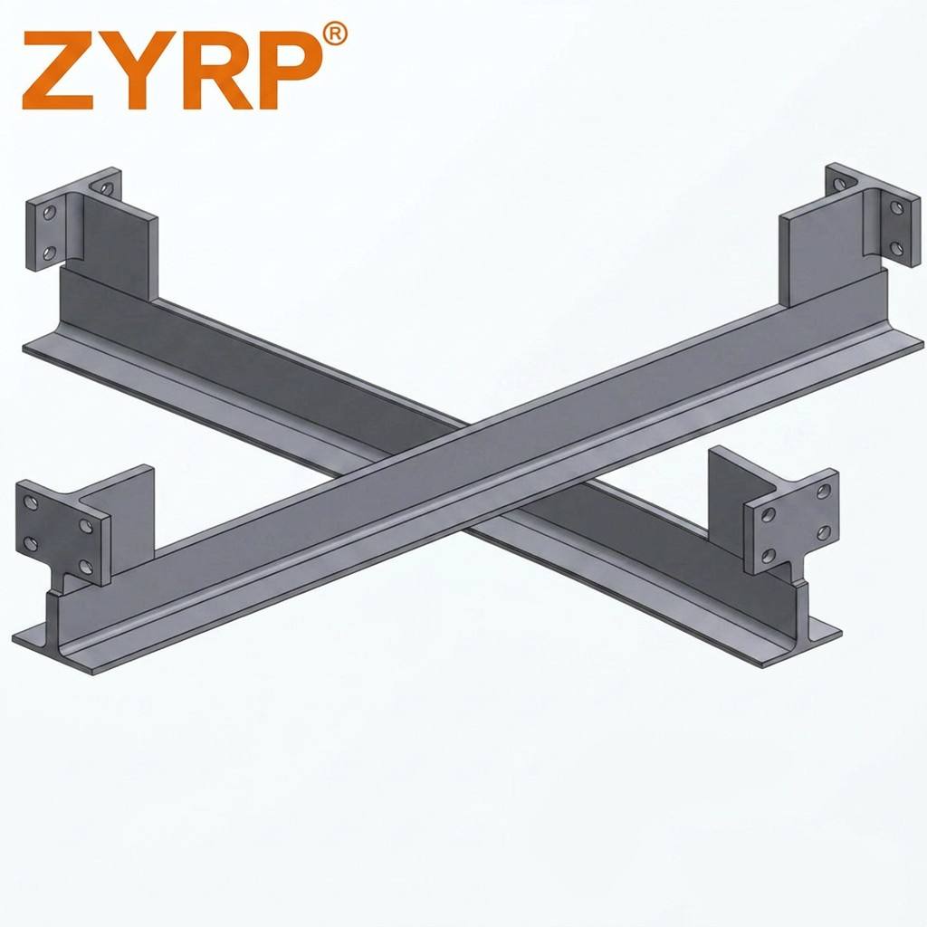 S.S. T-track 50x50x5mm with Lugs