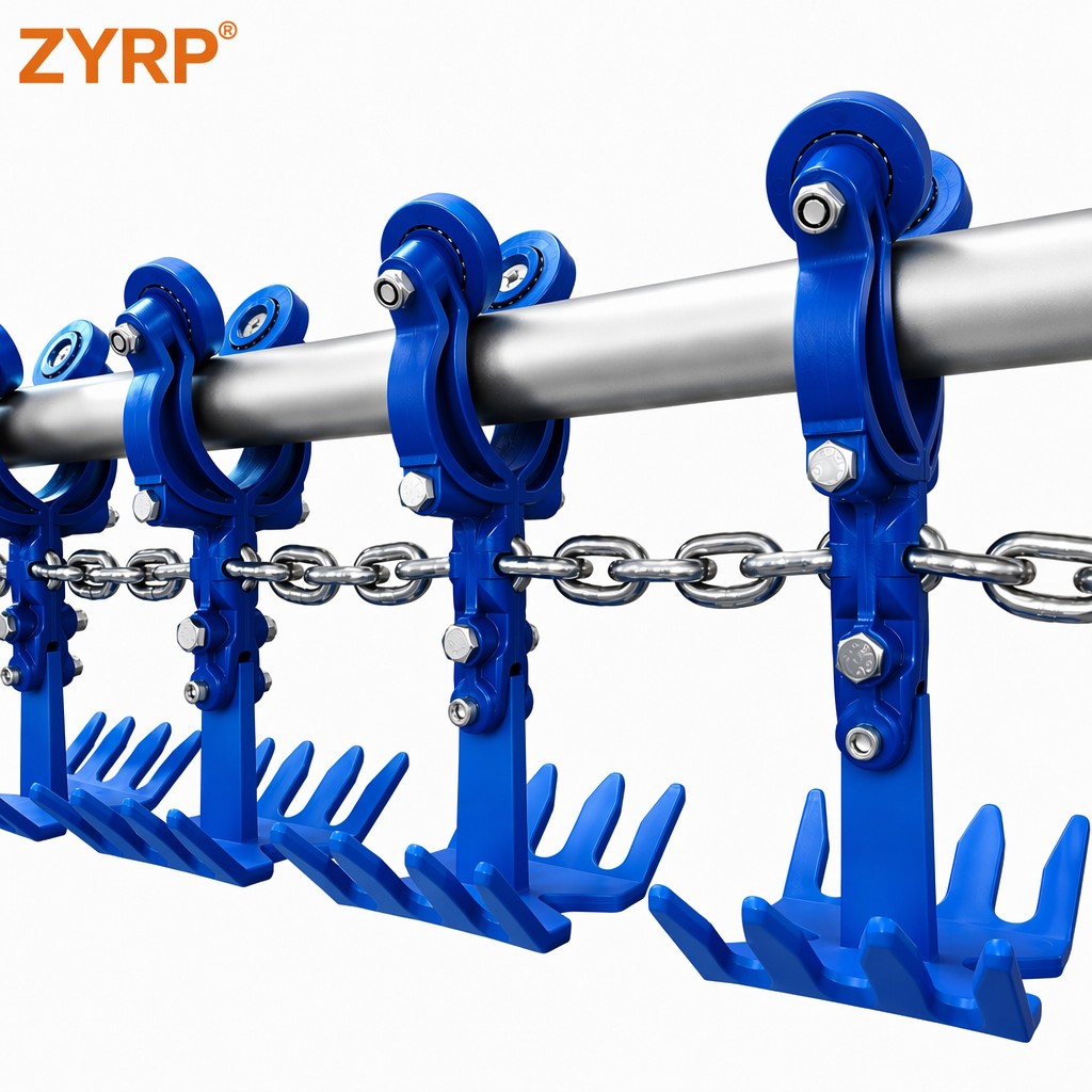 Tube/Pipe Track Poultry Trolley for Poultry Chicken Processing Overhead Line