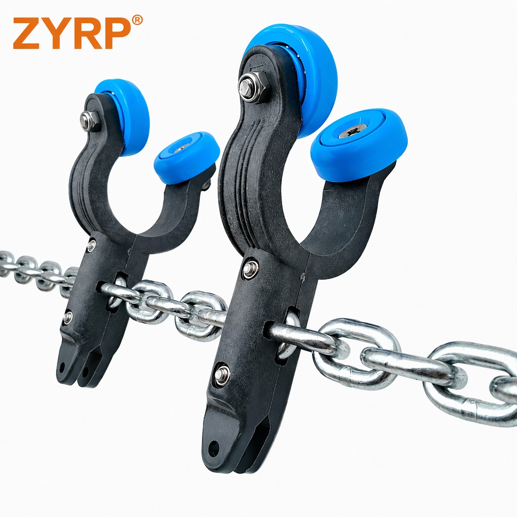 Plastic Trolley for Pipe Track Poultry Processing Overhead Conveyor