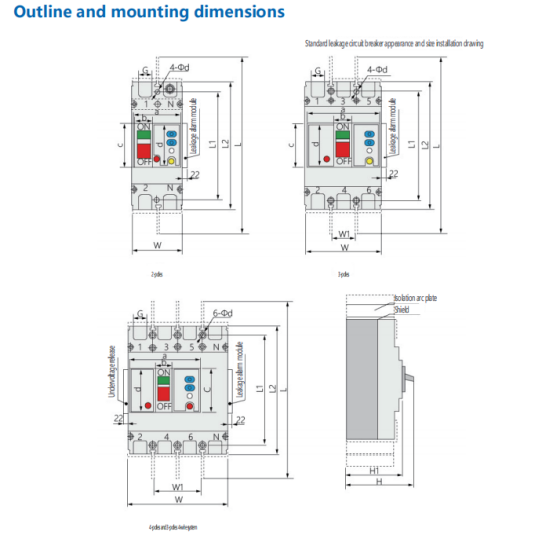 ZYM1L Molded case circuit breaker