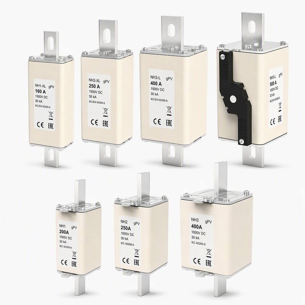 gPV NH Fuse Link 1000V/1500V DC for Photovoltaic Array Protection