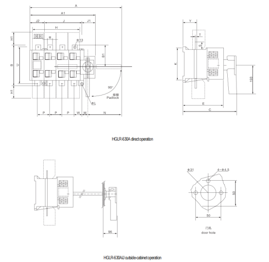 HGLR Load isolation switch