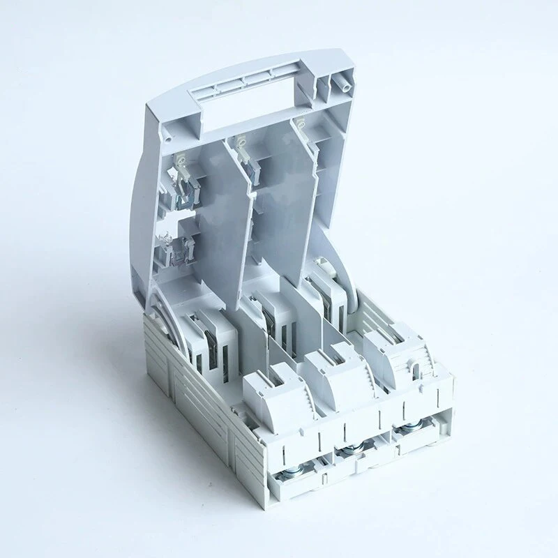 A fuse switch disconnector offers both switching and circuit protection in one device.