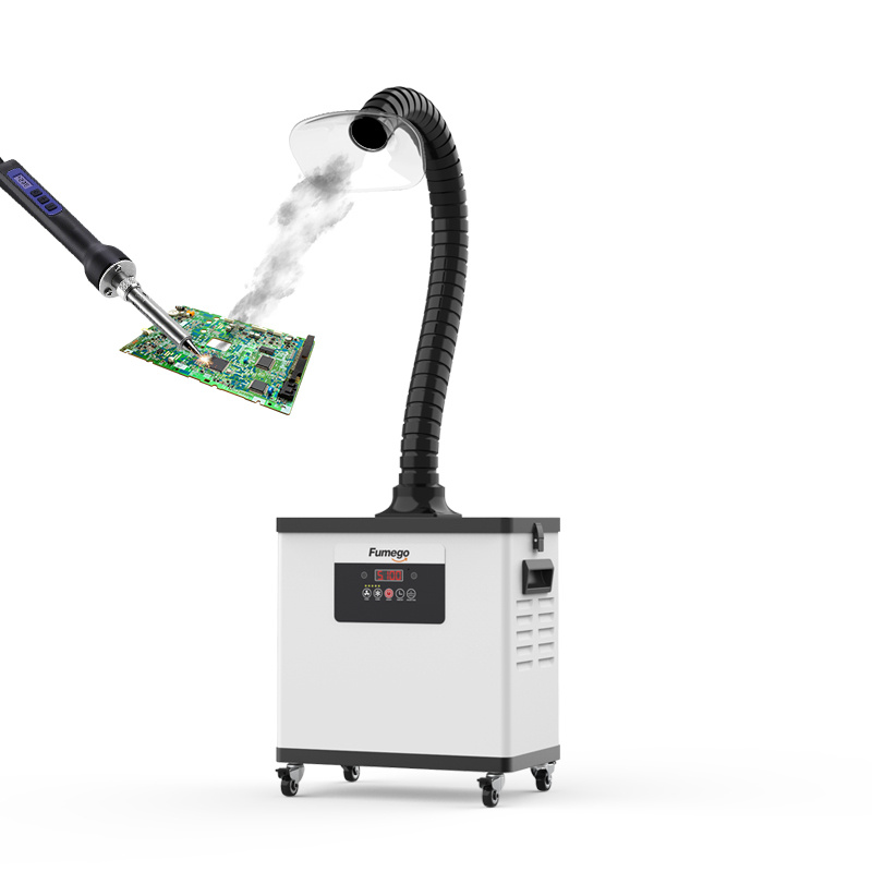 Fumego DX1001 High Efficiency Negative Pressure Hepa Filtered Fume Extractor Wholesale Air Cleaning Equipment for Metal Welding Smoke Odor
