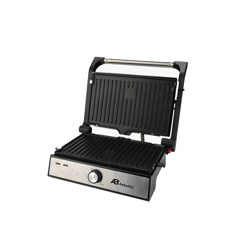 Electric Grill & Waffle Maker 2-in-1 with Drip Tray – 1500W, 180° Open Grill