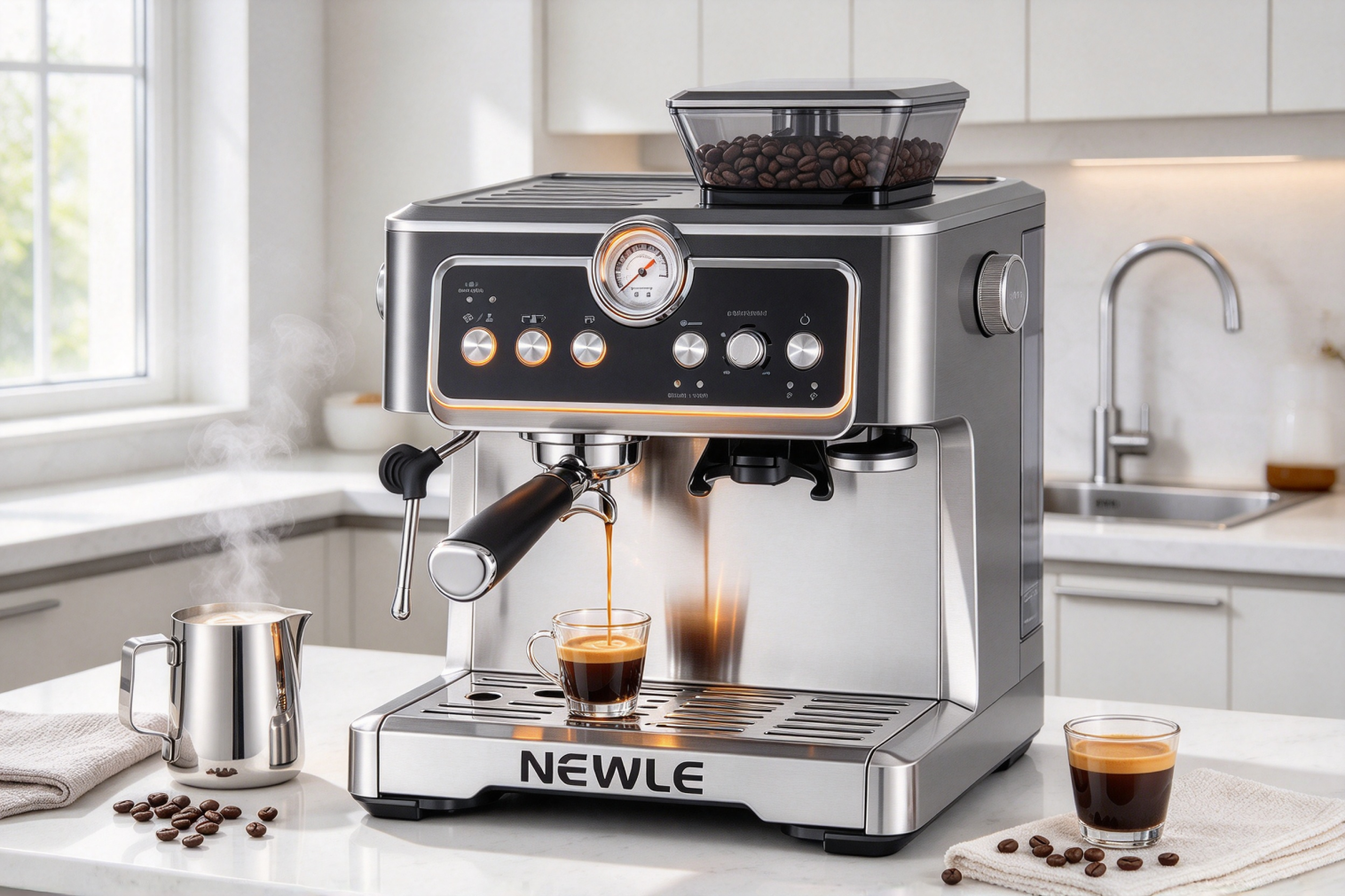 Grinder Integration: Built-In Burr Grinders vs. External Commercial Grinder Solutions