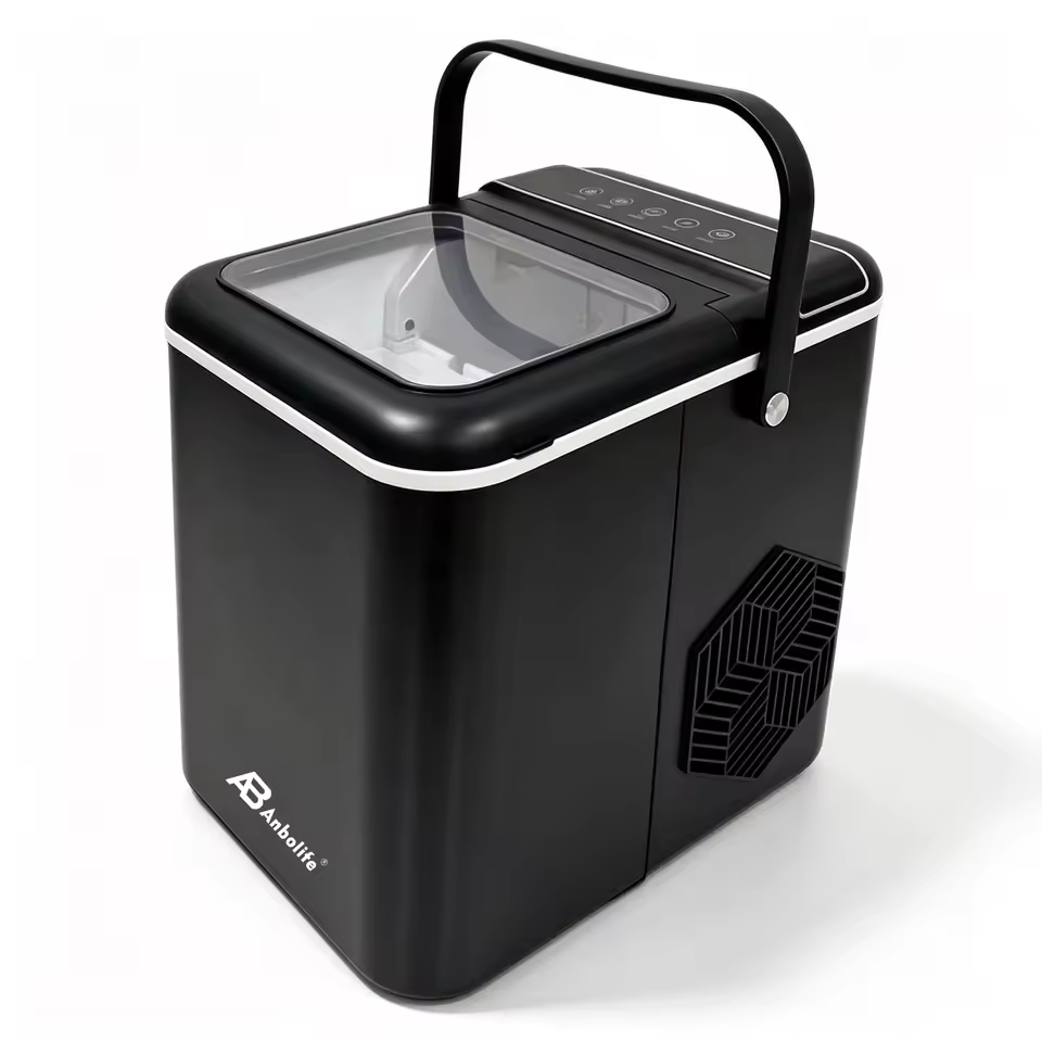 Portable Bullet Ice Maker 1.4L with Self-Cleaning – 9 Cubes/Cycle, 6-12 Min, Bullet Shape