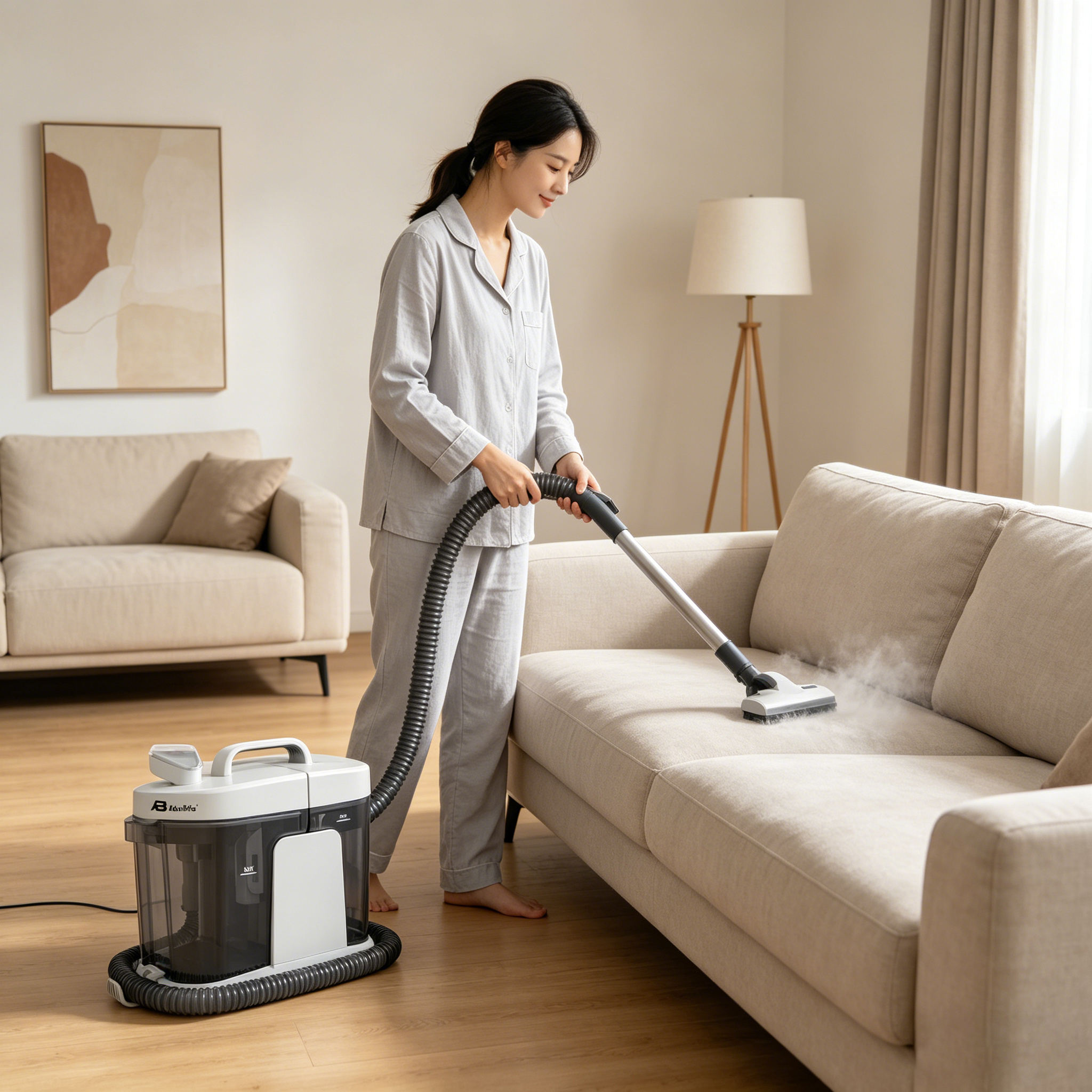 Portable Carpet Spot Cleaner 600W with 17 kPa Suction – IPX4, 1450ml Clean Water Tank