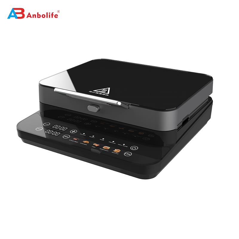 Waffle & Sandwich Maker with 3 Detachable Plates – 1000W, 5 Programs, Dishwasher Safe