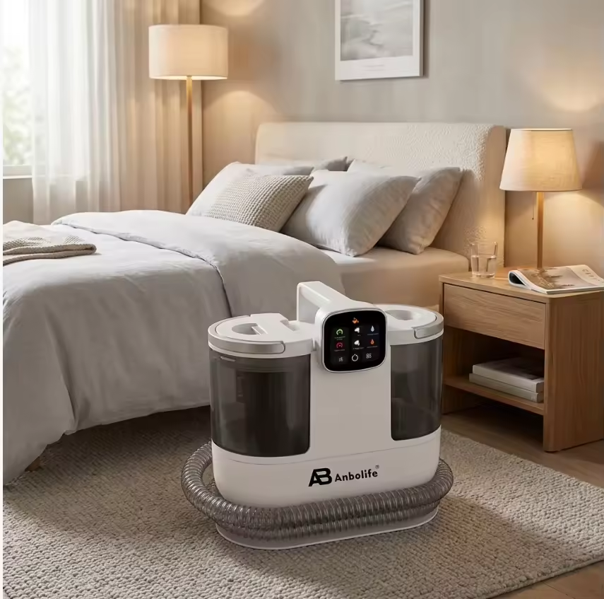 Steam & Vacuum Carpet Cleaner 2100W with 18 kPa High Suction – Instant Hot, IPX4, 3 Brushes