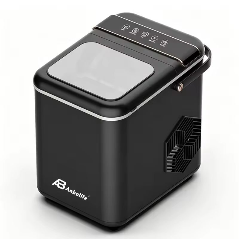 Portable Bullet Ice Maker 1.4L with Self-Cleaning – 9 Cubes/Cycle, 6-12 Min, Bullet Shape