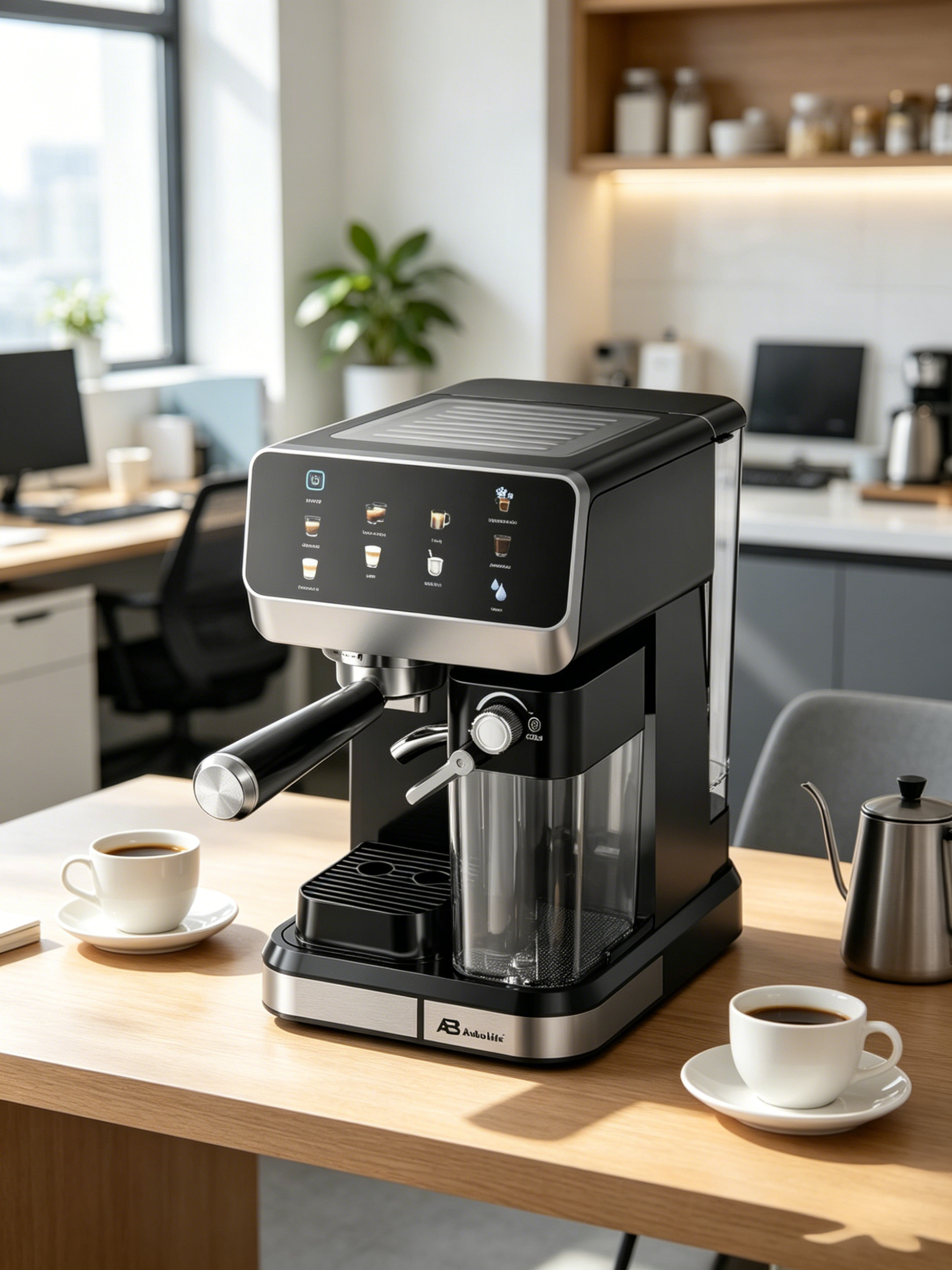 Anbolife 20 Bar Semi-Automatic Espresso Machine with Touch Screen