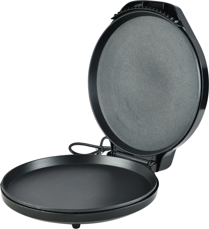 Electric Pizza Maker with Double-Layer Non-Stick Coating – 1450W, 12.5'' Plate, Multi-Function