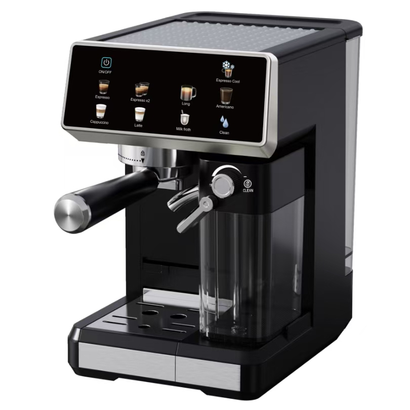 Smart Espresso Machine with Built-in Grinder, Touch Screen & Milk Frother