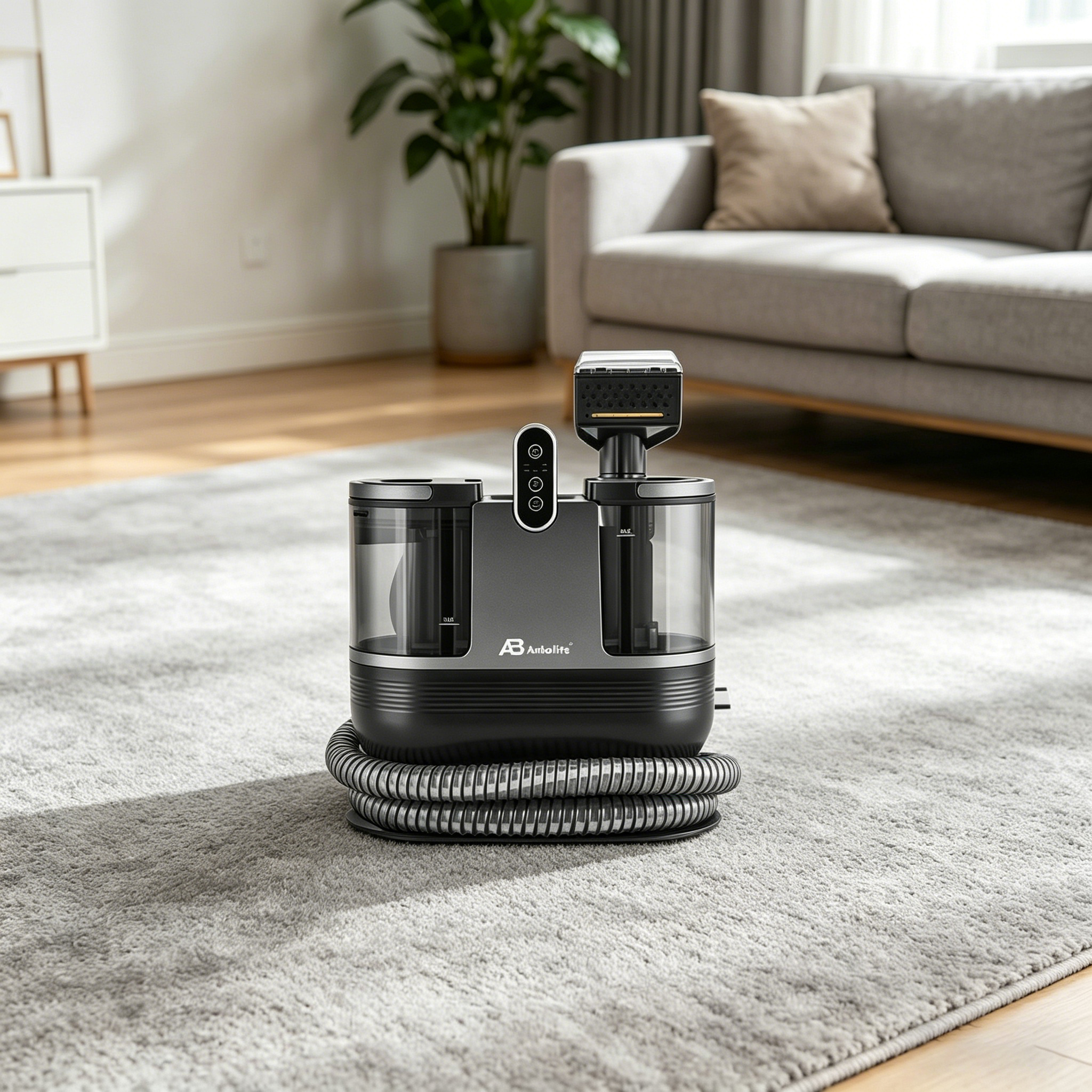 Steam & Vacuum Carpet Cleaner 1700W with Fast 30s Heating – Hot/Cold/Steam, 15-16 kPa