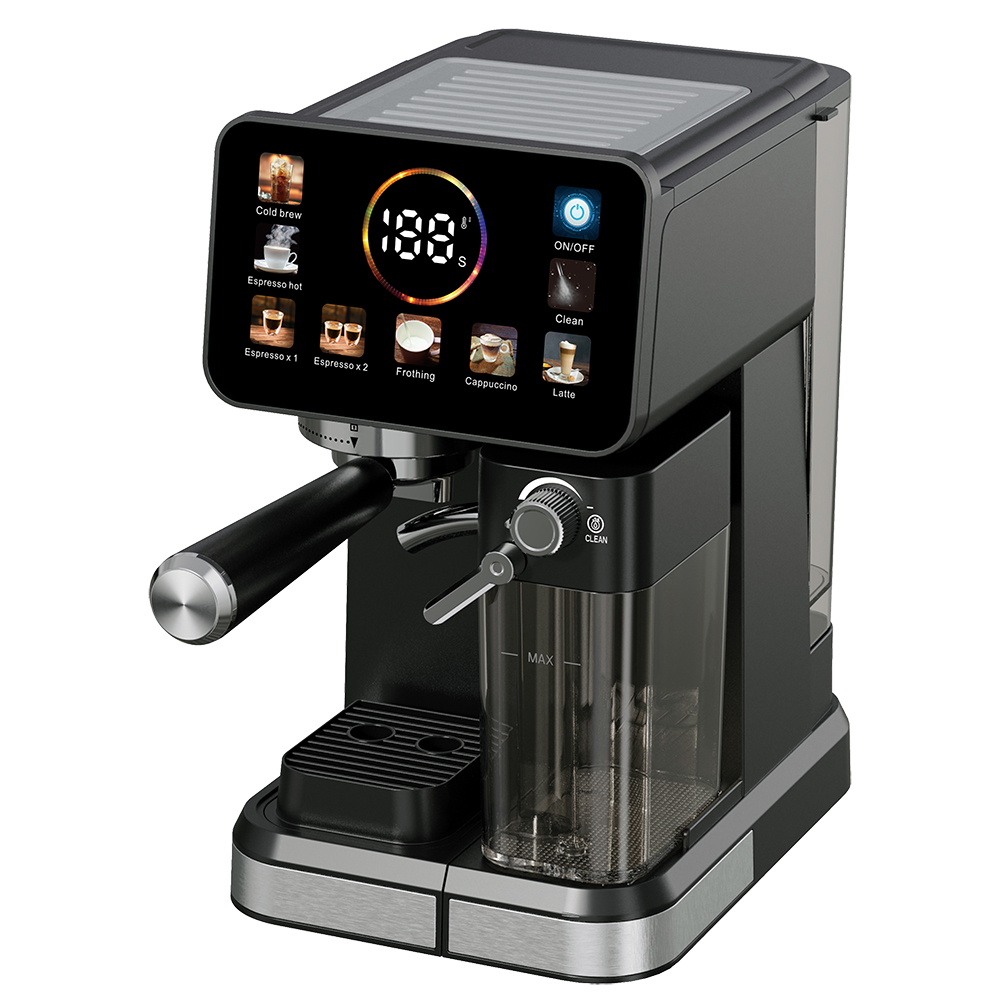 Espresso Machine with Digital Temperature & Pressure Gauge, LED Screen