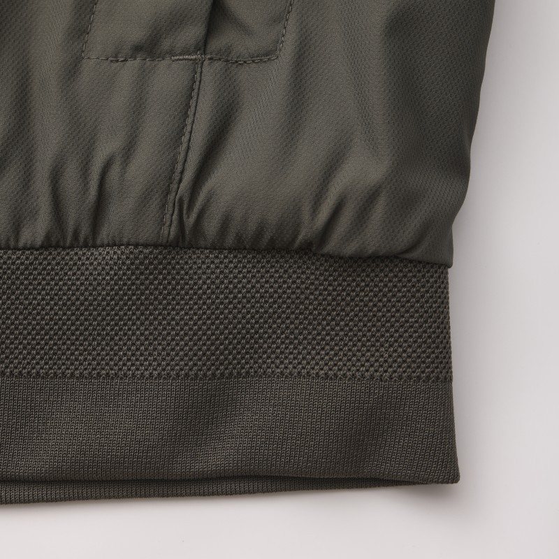Men's Minimalist Lightweight Bomber Jacket - Urban Leisure Sage Green Windbreaker