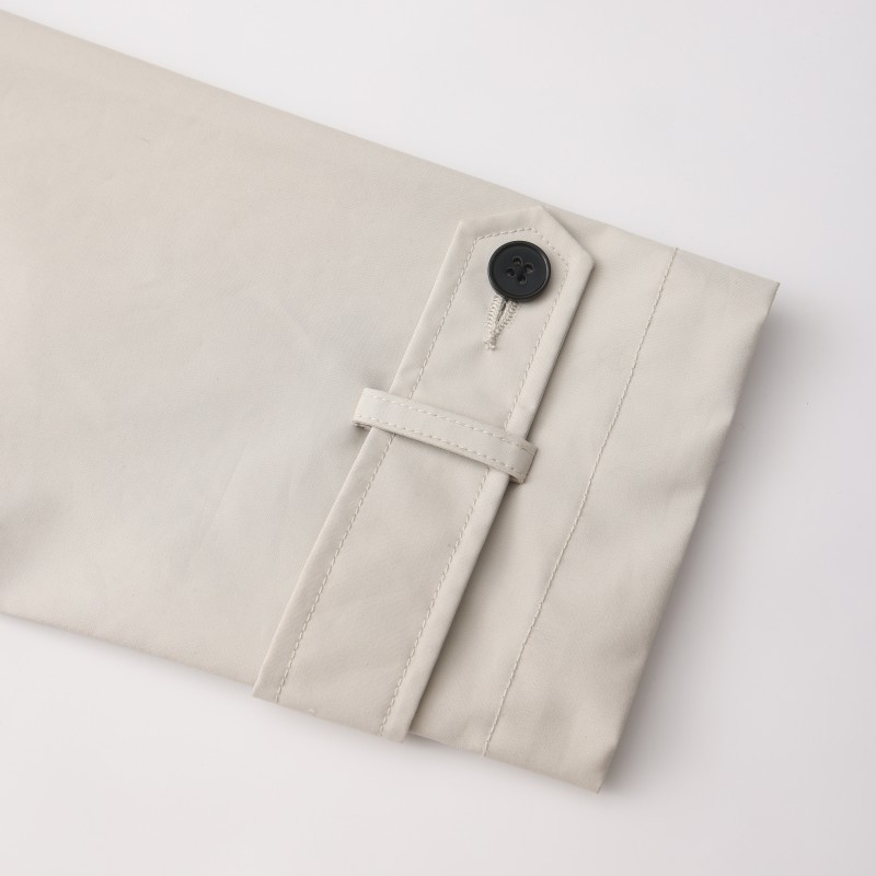 Áo khoác trench phong cách đô thị dành cho nam – Áo khoác nhẹ chống thấm nước, dáng ngắn có mũ trùm đầu