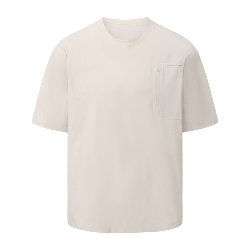 Women's Performance Tech Tee - Moisture-Wicking Short Sleeve with Zip Utility Pocket