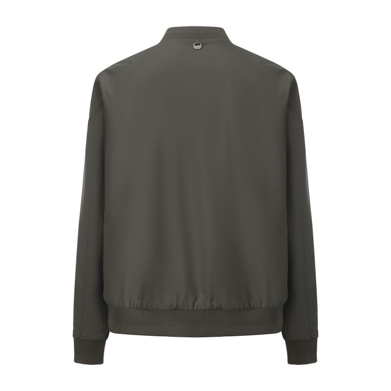 Men's Minimalist Lightweight Bomber Jacket - Urban Leisure Sage Green Windbreaker
