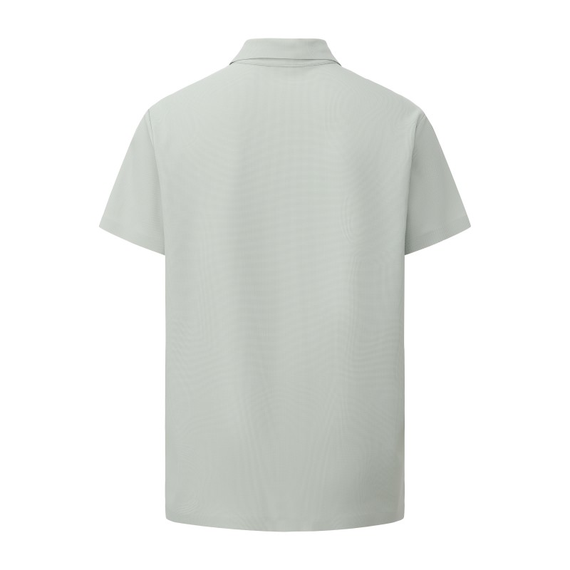 Men's Performance Polo Shirt - Breathable Textured Knit with Moisture-Wicking Finish