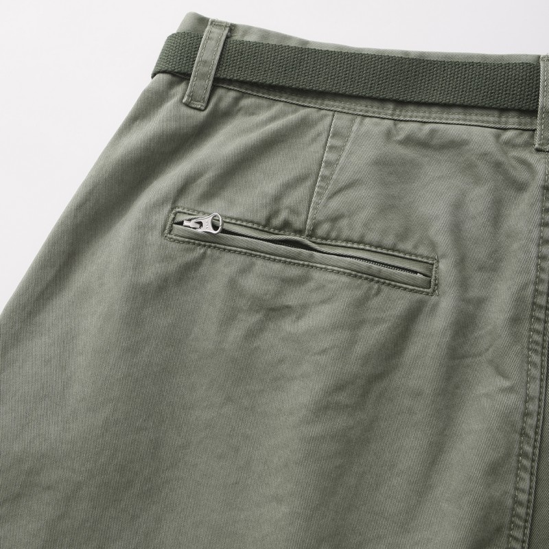 Quần đi bộ đường dài chiến thuật cho nam – Quần tiện ích bằng vải cotton twill có thắt lưng tích hợp