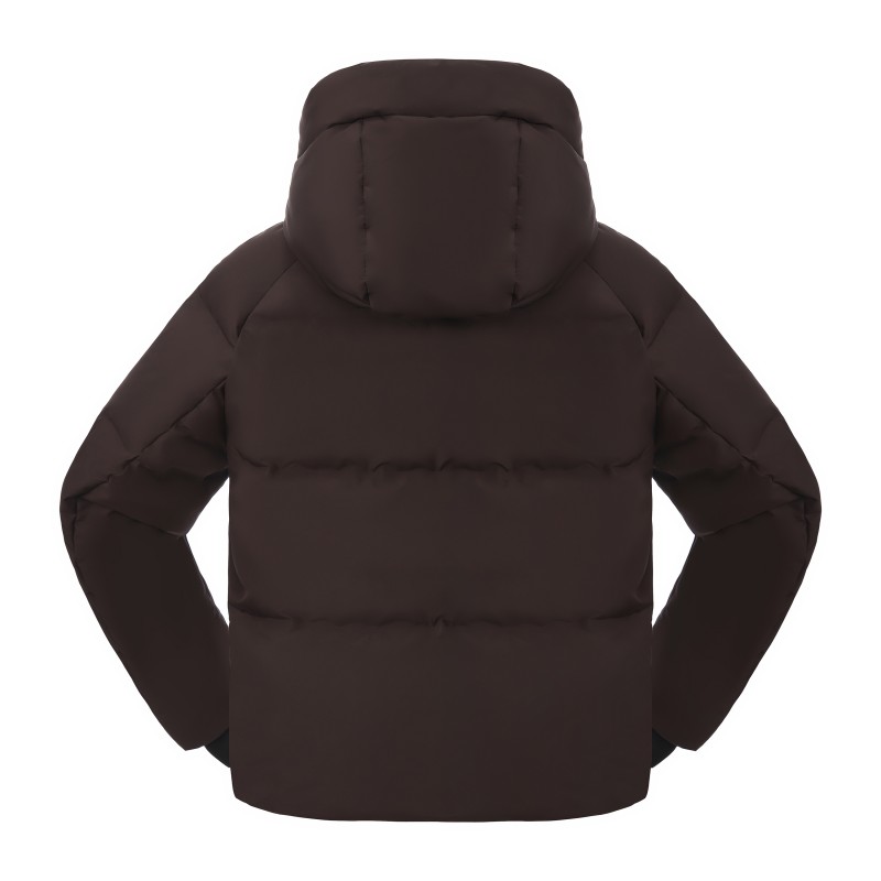 Áo khoác lông vũ ngắn cho nữ – Áo khoác parka mùa đông cỡ rộng, chống thấm nước bề mặt mờ